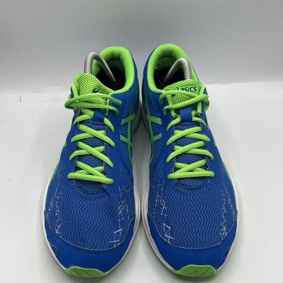 Asics Mens T629N Super Feather Weight Running Shoe Neon Blue & Green Size 11 - Picture 3 of 10